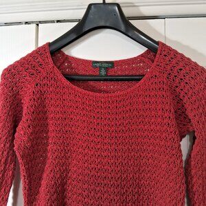 LRL Lauren Jeans Co Ralph Lauren women's vintage burnt orange sweater